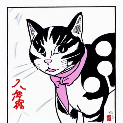 14251-3461891333-comic picture of a cat, by hirohiko araki.webp